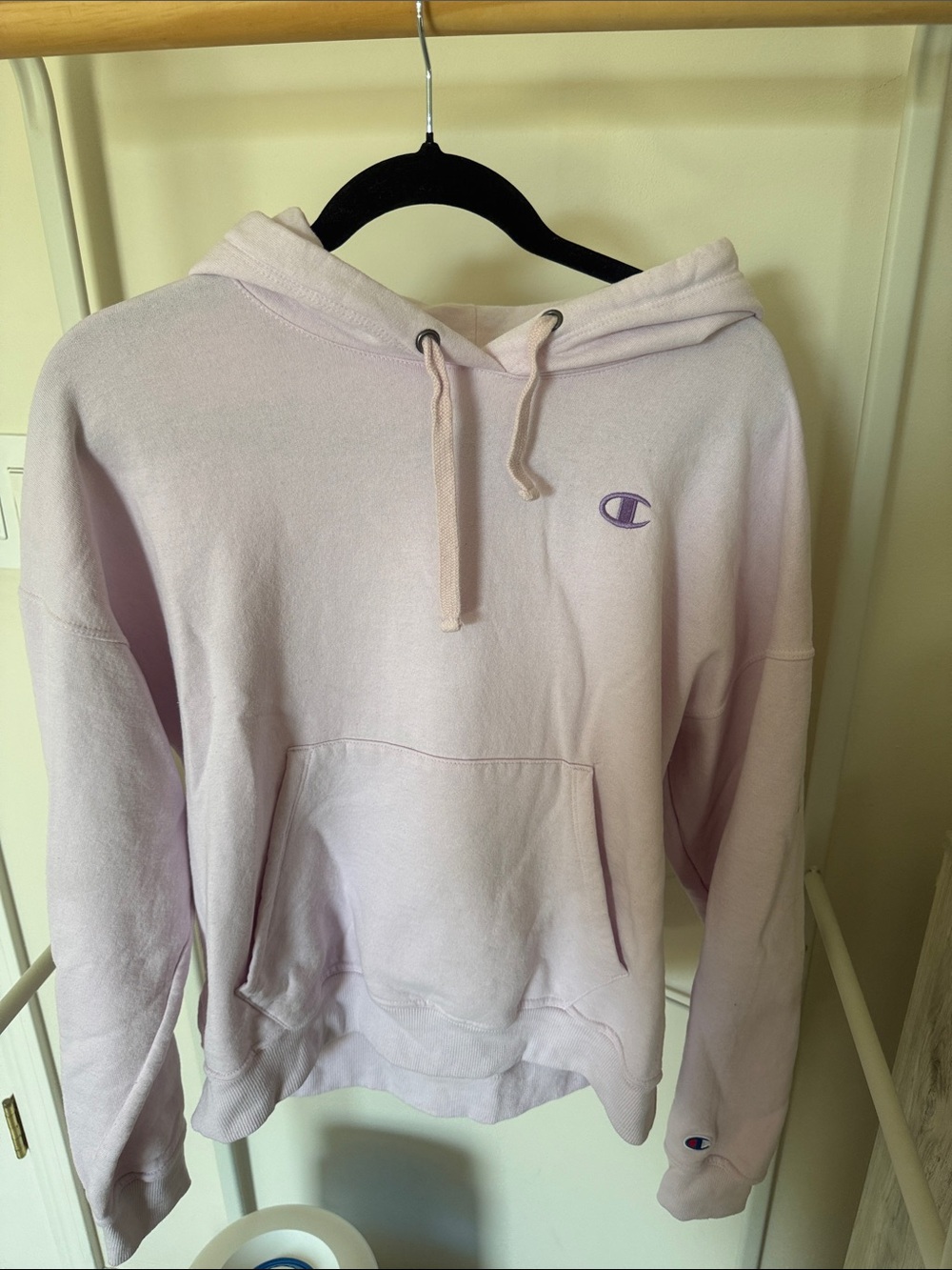 Champion Women’s Pale Pink Pullover Hoodie